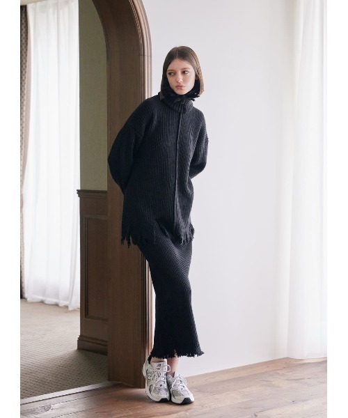 コエル　ニット COEL Online Storeマルチボーダージップニット(F ベージュ): TOPS
