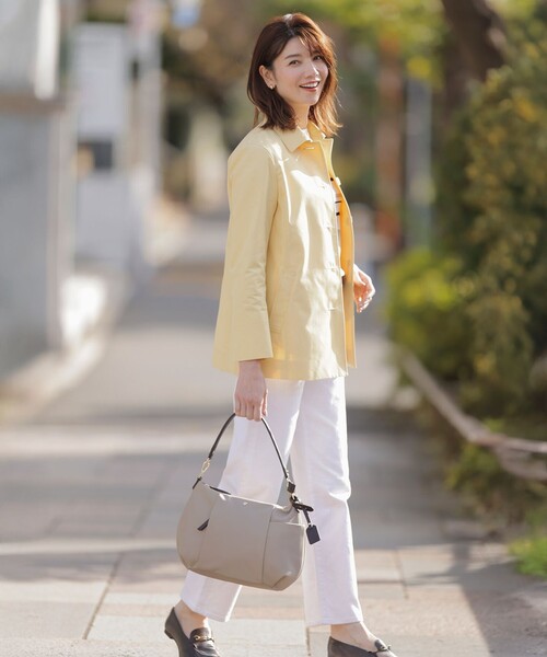 【ジェイプレス】美品 撥水加工 コットン ツイル ショート ステンカラー コート J.PRESS（J.プレス） ステンカラーコート コート 「WEB限定カラーあり