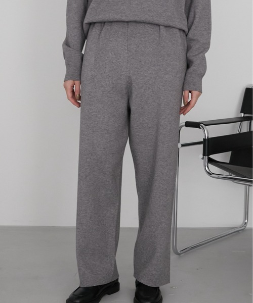 la peau de gem（ラポドゥジェム） パンツ スムースニットパンツ