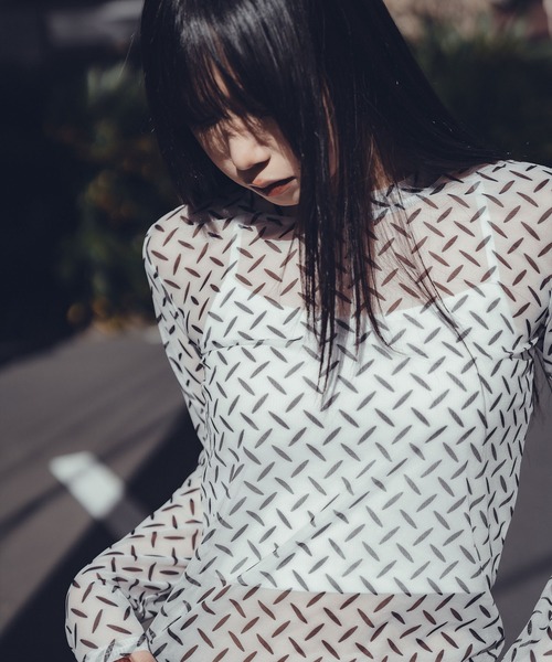 tシャツ See-through top「WOMEN」 レディース