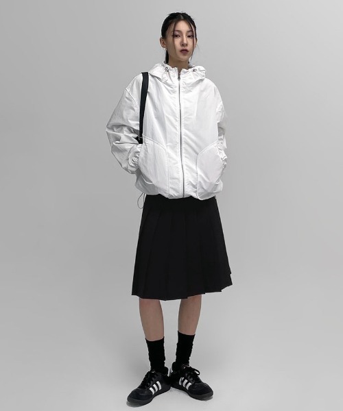 BLACKUP ローリーズプリーツミディスカート Black BLACKUP スカート 「MADE」 ローリーズプリーツミディスカート