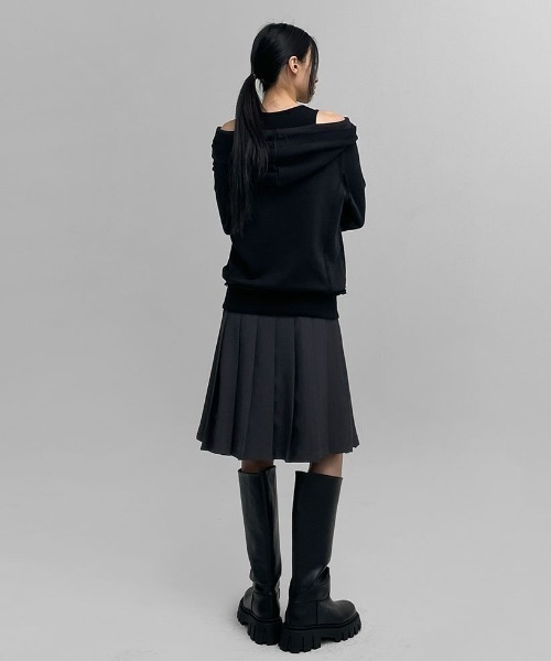 BLACKUP スカート 「MADE」 ローリーズプリーツミディスカート
