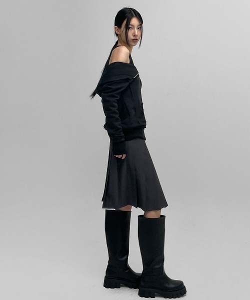 BLACKUP（ブラックアップ）の「[MADE] ローリーズプリーツミディ