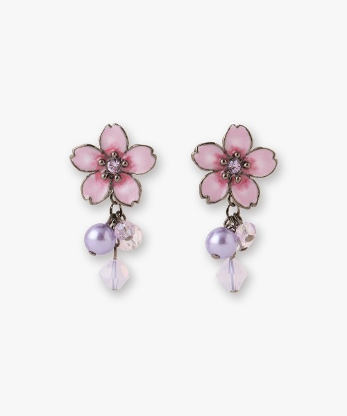 ANNA SUI（アナスイ） イヤリング 夜桜モチーフ イヤリング レディース