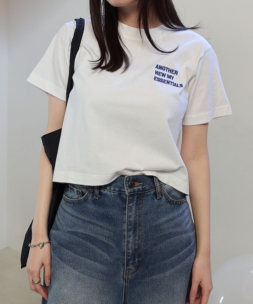 tシャツ エンブロイダリーロゴTシャツ レディース feepur tシャツ エンブロイダリーロゴカラーTee レディース