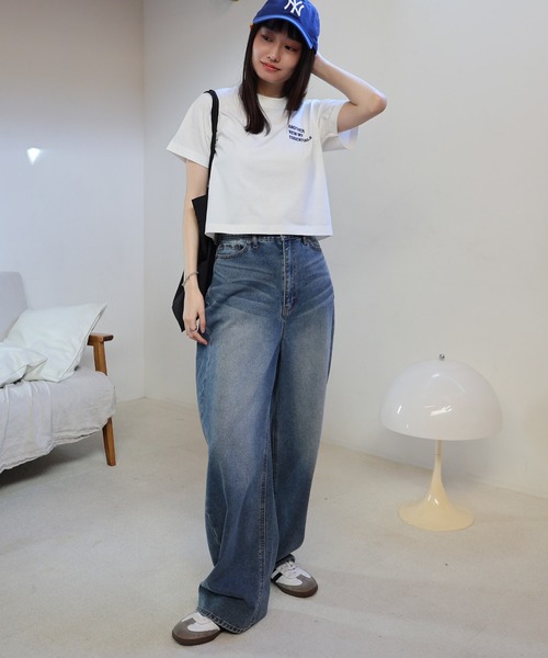 ANME tシャツ ANMEエンブロイダリーロゴミニTシャツ レディース