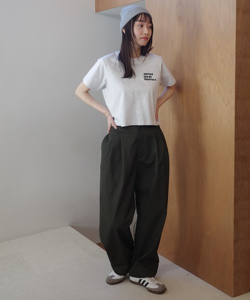 tシャツ エンブロイダリーロゴTシャツ レディース feepur tシャツ エンブロイダリーロゴカラーTee レディース
