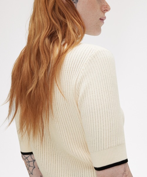 ポロシャツ ポロ Mesh Knit Polo Shirt／メッシュニットポロシャツ レディース FRED PERRY ポロシャツ ポロ Mesh Knit Polo Shirt／メッシュ