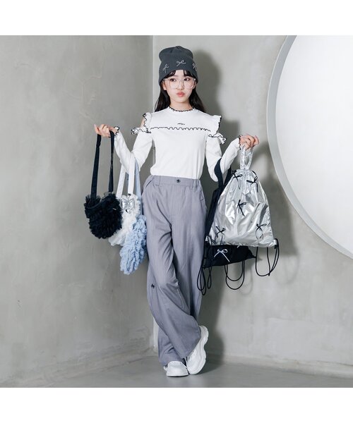 algy（アルジー） ショルダー ショルダーバッグ シアーフリルボディBAG