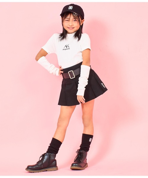 ANAP kids（アナップキッズ） スカート 「ジュニアお揃い」ベルト付