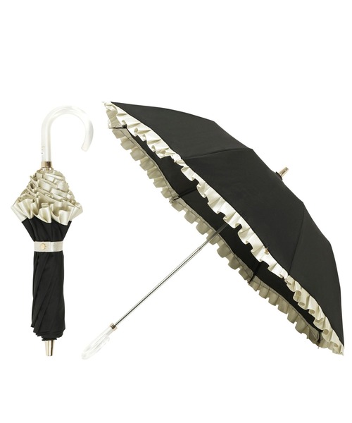 LANVIN en Bleu 折りたたみ傘 遮光 晴雨兼用 折りたたみ日傘