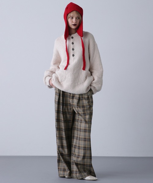 キツネ ニット ROSE BUD メゾンキツネ MAISON KITSUNE レディース ニット クルーネックセーター