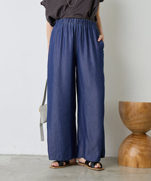 新品＊jena espase merveilleuxテンセルキャタピラーパンツ Jena espace merveilleux パンツ テンセルキャタピラーパンツ