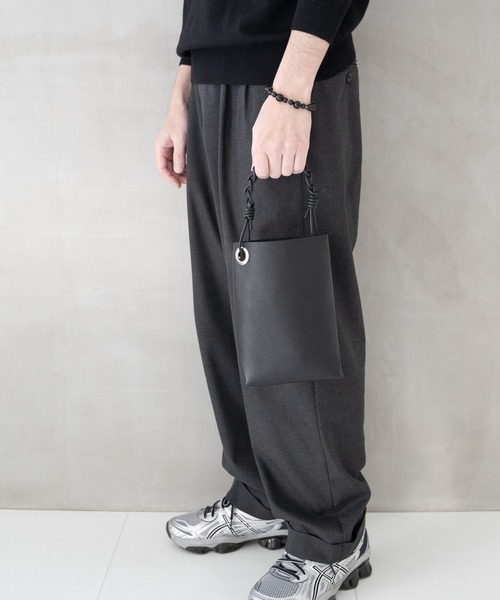 SENTI（センティ） ハンドバッグ SHRINK LEATHER CHAIN HANDLE MINI
