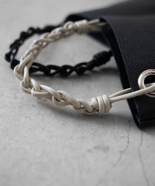 SENTI（センティ） ハンドバッグ SHRINK LEATHER CHAIN HANDLE MINI