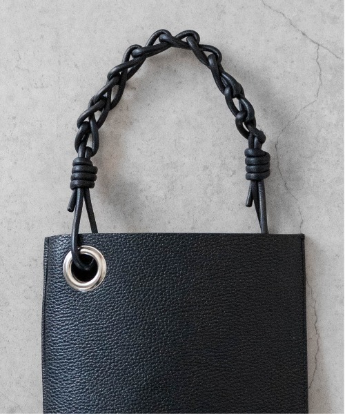SENTI（センティ） ハンドバッグ SHRINK LEATHER CHAIN HANDLE MINI