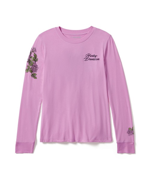 Harley-Davidson ビジュー付き　長袖Tシャツ Harley-Davidson® Women's Winner Circle Long Sleeve Laced V