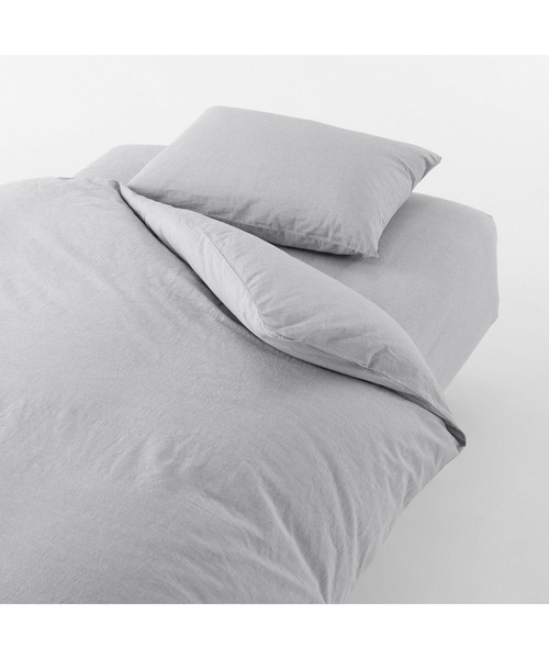 無印良品（MUJI） ベッド 寝具 洗いざらしボックスシーツ・S 100