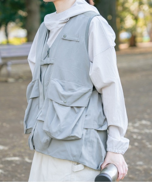 snow peak（スノーピーク） ベスト ジレ Insect Shield Mesh Vest