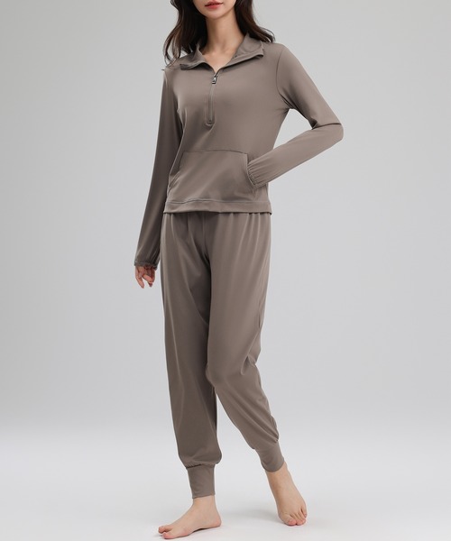 HYS SHOP レギンス スパッツ 「大きいサイズ有/セットアップ」長袖2WAY