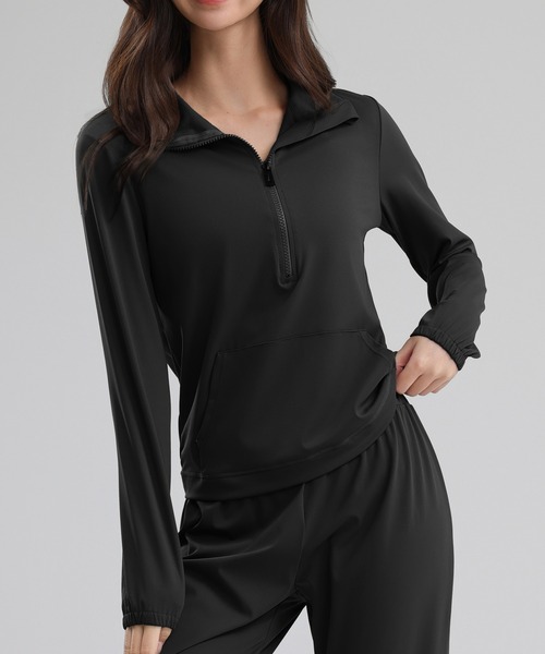 HYS SHOP レギンス スパッツ 「大きいサイズ有/セットアップ」長袖2WAY