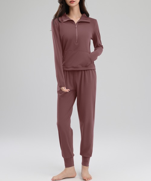 HYS SHOP レギンス スパッツ 「大きいサイズ有/セットアップ」長袖2WAY