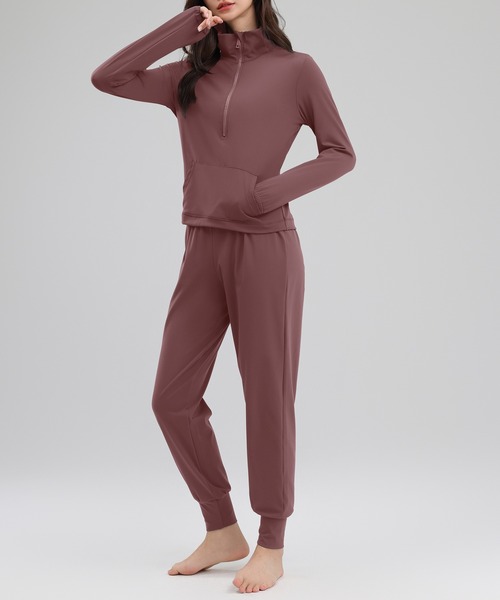 HYS SHOP レギンス スパッツ 「大きいサイズ有/セットアップ」長袖2WAY