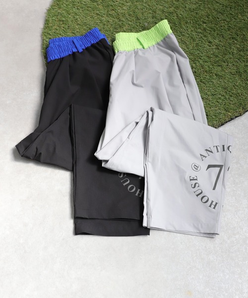 antiqua（アンティカ） パンツ 「STCH」配色ロゴパンツ レディース