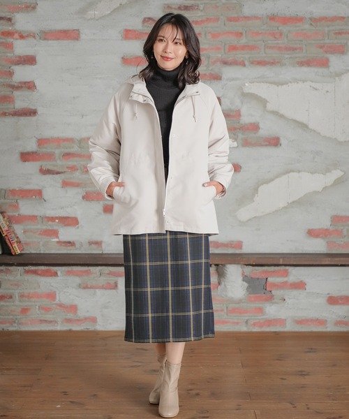 「Honeys」 ジップアップブルゾン M ダークベージュ レディース_画像2