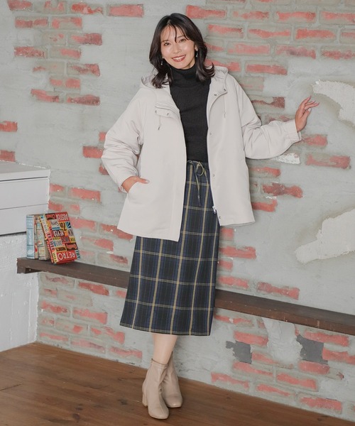 「Honeys」 ジップアップブルゾン M ダークベージュ レディース_画像5