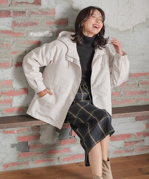 「Honeys」 ジップアップブルゾン M ダークベージュ レディース_画像6