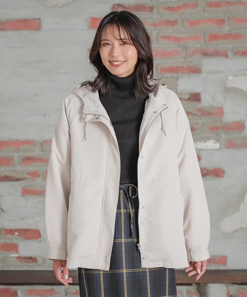 「Honeys」 ジップアップブルゾン M ダークベージュ レディース_画像7