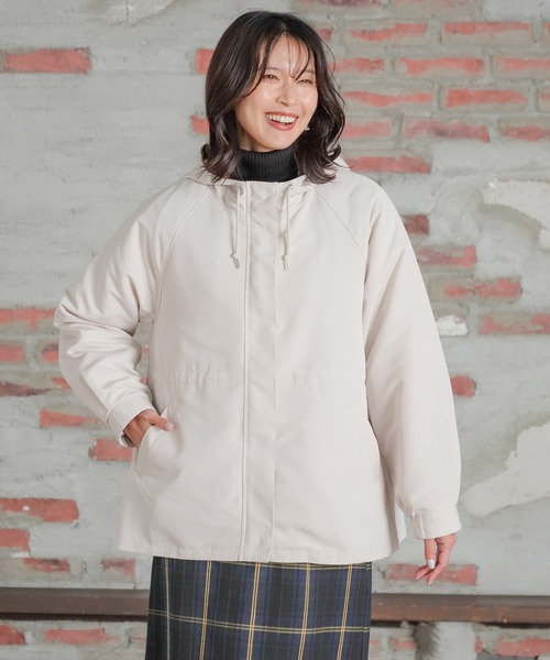 「Honeys」 ジップアップブルゾン M ダークベージュ レディース_画像8