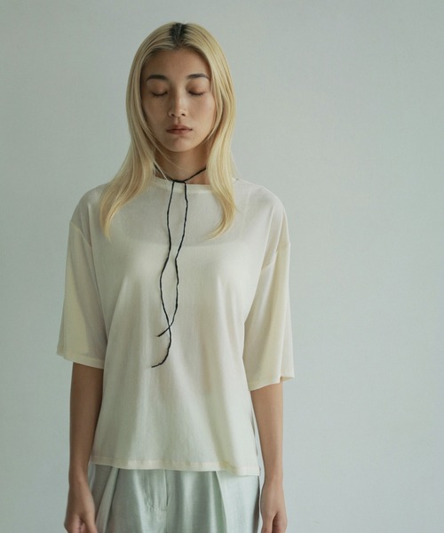 Sheer Slub T-shirts（カットソー/Tシャツ）｜ànuke（アンヌーク