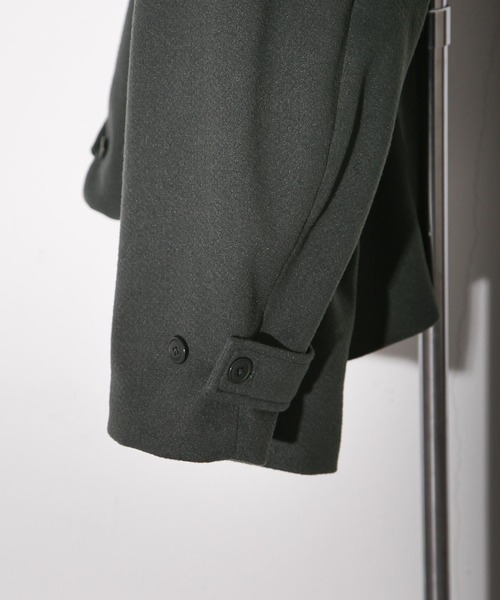 「Nilway」 ピーコート LARGE チャコール メンズ_画像4