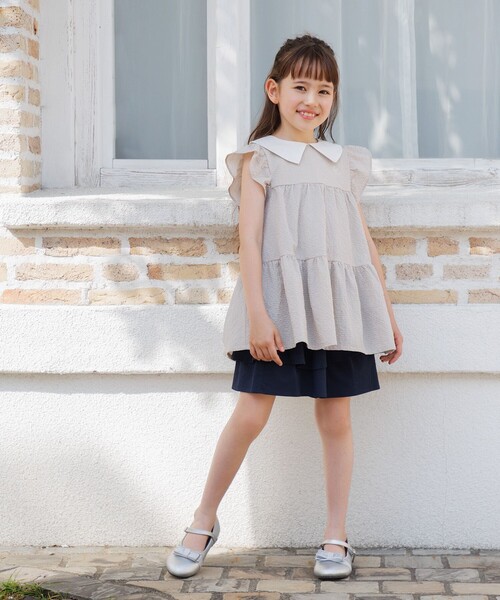 ブラウス シャツ 「150-160cm」ティアード チュニック キッズ 子供服 