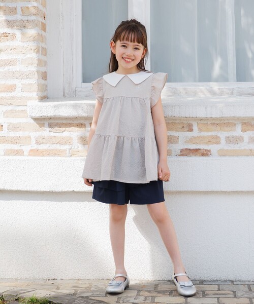 組曲（KUMIKYOKU） ブラウス シャツ 「150-160cm」ティアード