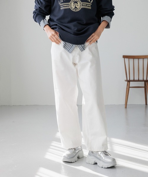 [LOWRYS FARM] Denim брюки MEDIUM желтый женский 