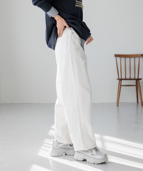 [LOWRYS FARM] Denim брюки MEDIUM желтый женский 