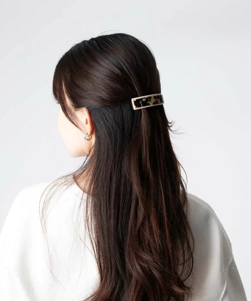 【新品】ALEXANDRE DE PARIS バレッタバイカラー バレッタ (8 cm)｜ALEXANDRE DE PARIS（アレクサンドル ドゥ パリ）