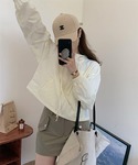 コート アウター ショートフード付きUVカット...の詳細画像4
