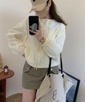 コート アウター ショートフード付きUVカット...の詳細画像3