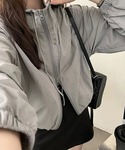 コート アウター ショートフード付きUVカット...の詳細画像5
