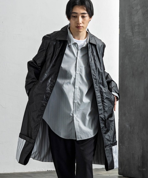 d*9様 黒のレザー製ロングジャケット d*9様 黒のレザー製ロングジャケット d*9様 黒のレザー製ロング