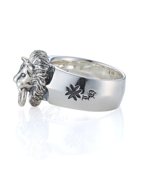 ライオンハート　シルバーリング　12号 LION HEART（ライオンハート） 指輪 リング “for Gift”槌目リング