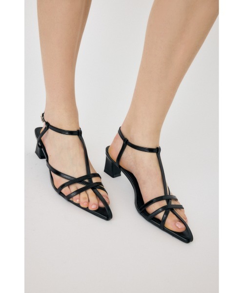 MOUSSY（マウジー） サンダル 夏 POINTED CROSS STRAP サンダル