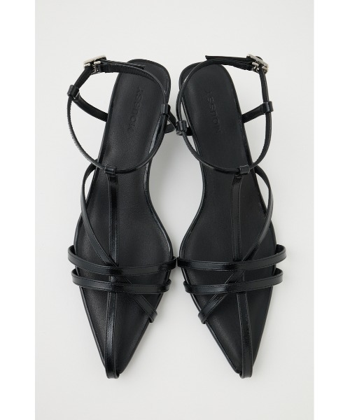 MOUSSY（マウジー） サンダル 夏 POINTED CROSS STRAP サンダル