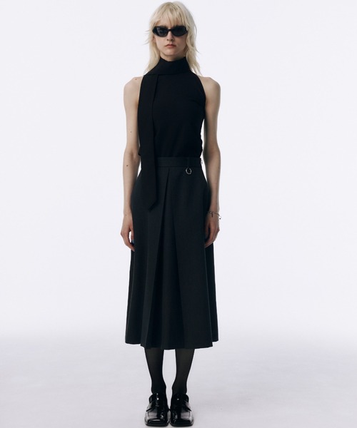 新品⭐︎タグ付き⭐︎JOSE MOON⭐︎ TWILL WOOL MIDI SKIRT JOSE MOON（ジョゼムーン） スカート TWILL WOOL MIDI SKIRT/ツイル