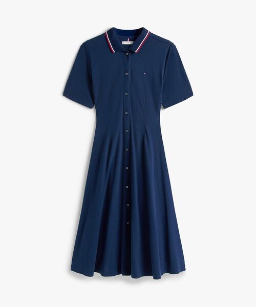 TOMMY HILFIGER（トミー・ヒルフィガー） ワンピース ボタンニーフレア