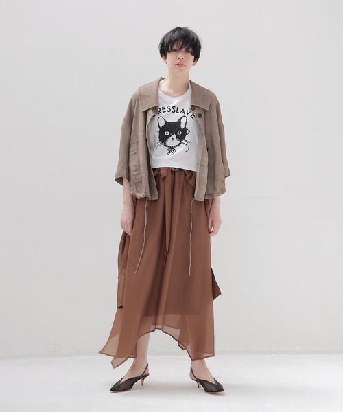 DRESSLAVE（ドレスレイブ） ブルゾン アウター viscorse linen twill